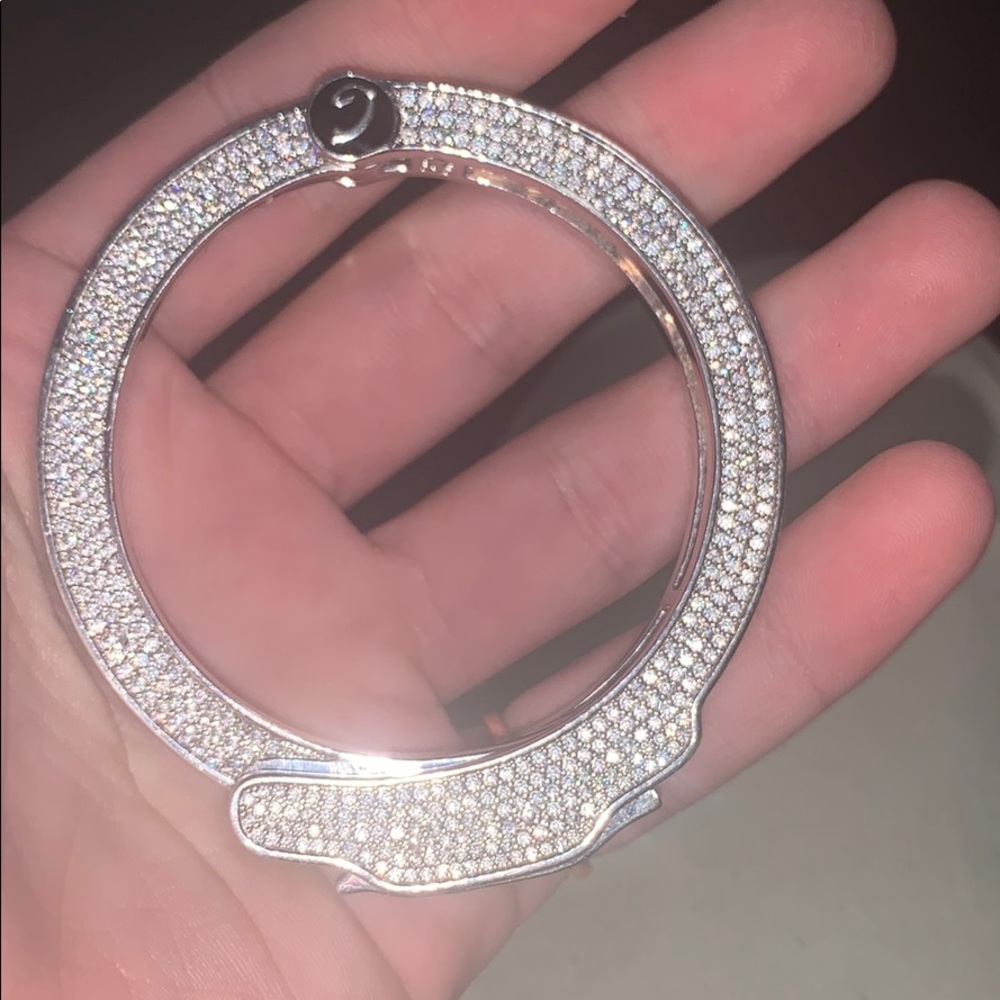 Diamond Bust down Handcuff - Picture 2 of 5